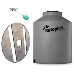 Tanque Rotoplas 1100 L Tricapa con base y flotante