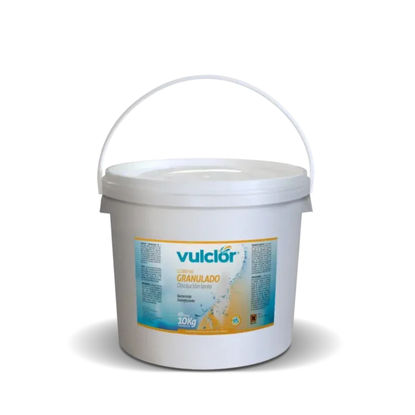 Cloro 90 Granulado Disolución Lenta x 10 kg Vulclor Vulcano